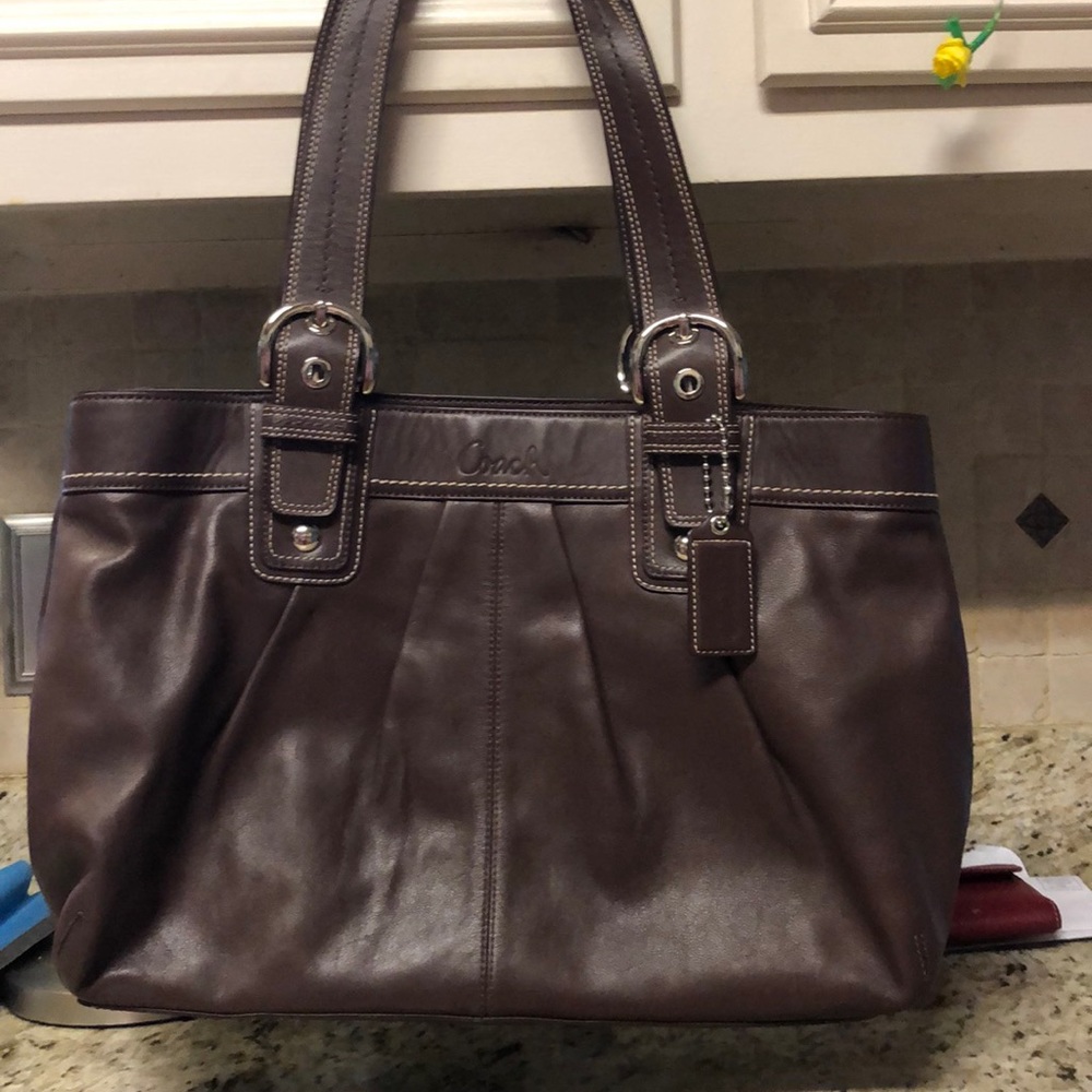 Coach leather bag